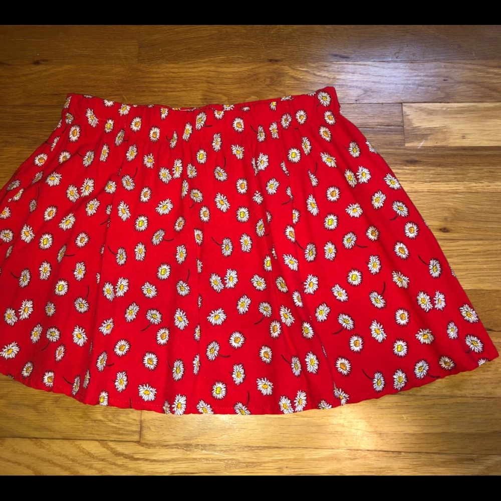 Flower print skirt